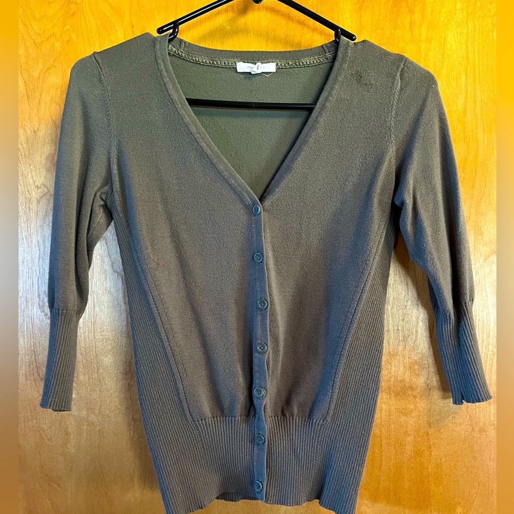 Maurices 3/4 sleeve button down sweater